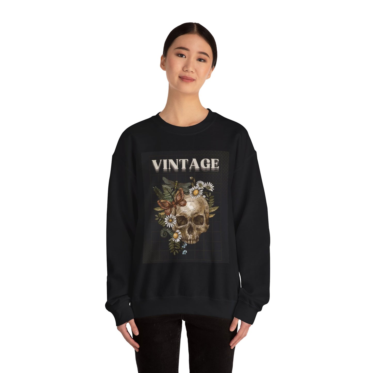 Vintage Skull - Crew Neck