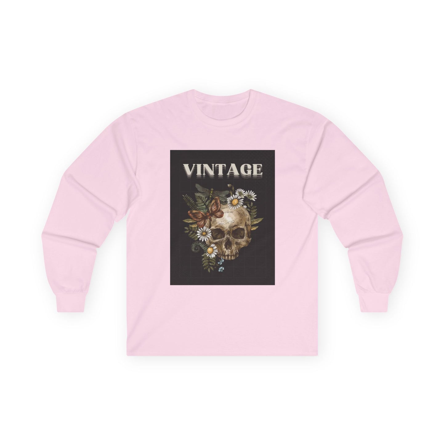 Vintage Skull - Long Sleeve Tee