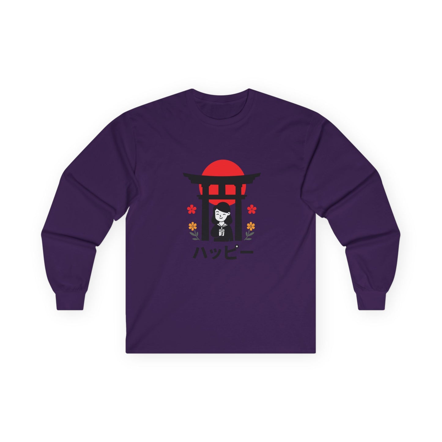 Japanese Kawaii Shrine - Long Sleeve Tee