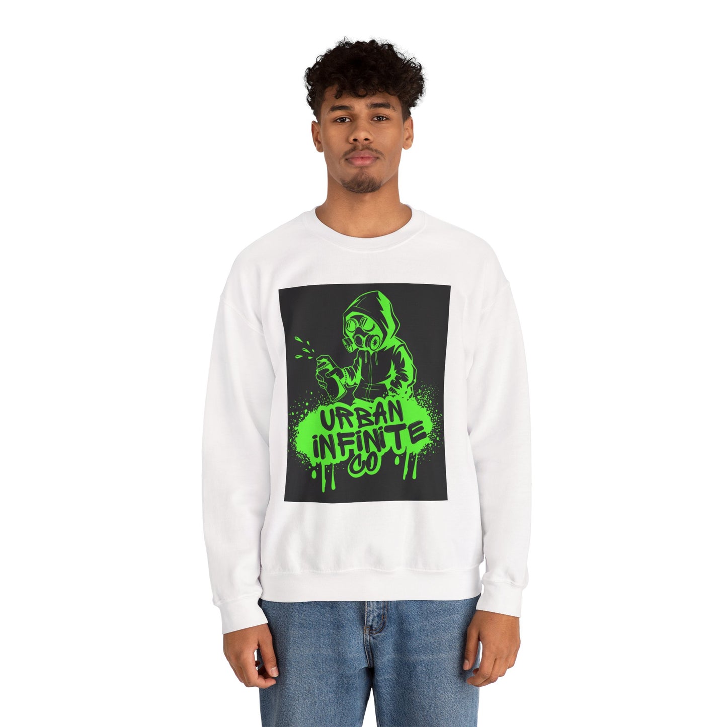 Urban Infinite Co. Neon Graffiti Crew Neck