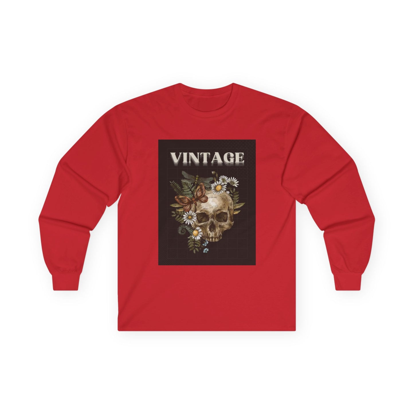 Vintage Skull - Long Sleeve Tee