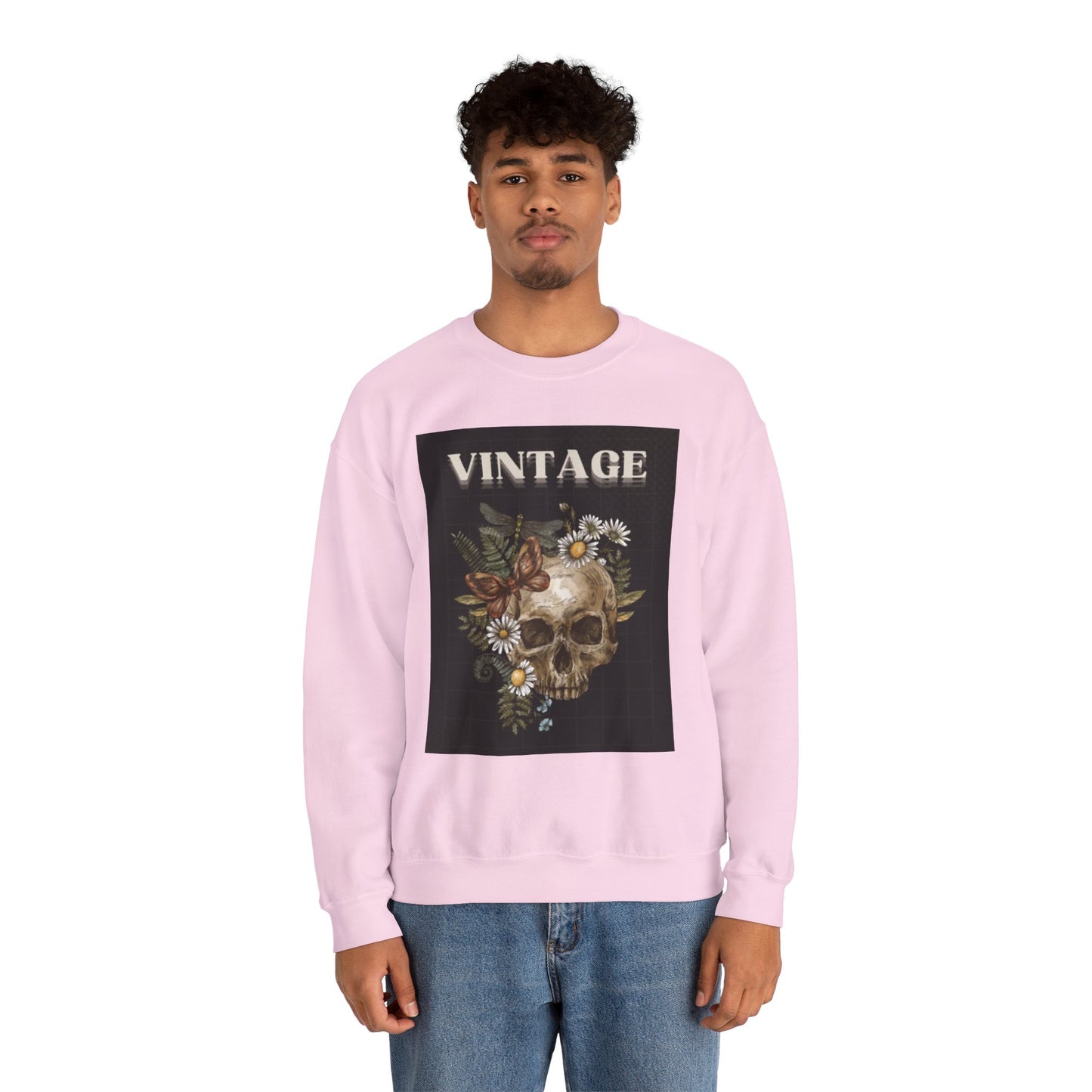 Vintage Skull - Crew Neck
