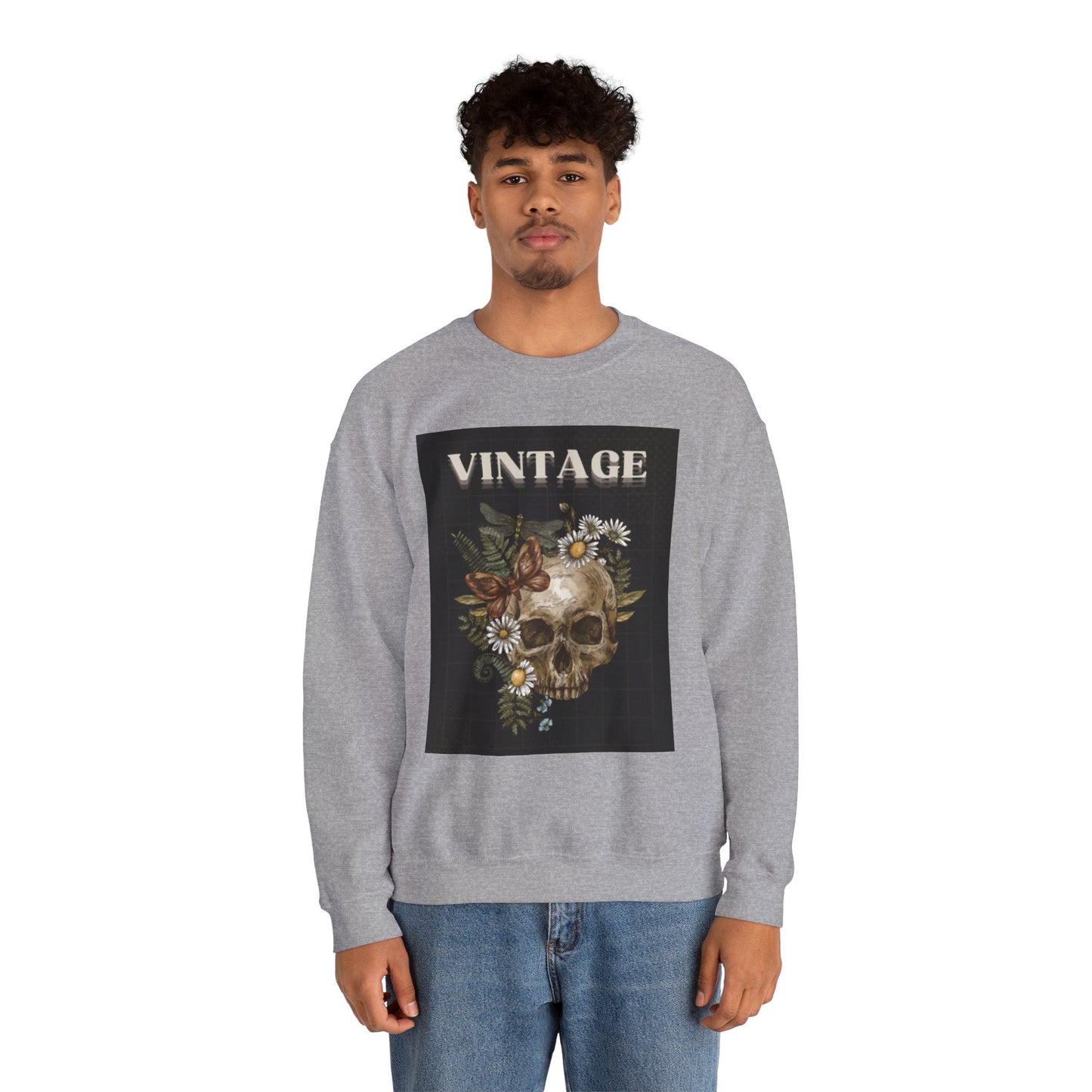 Vintage Skull - Crew Neck