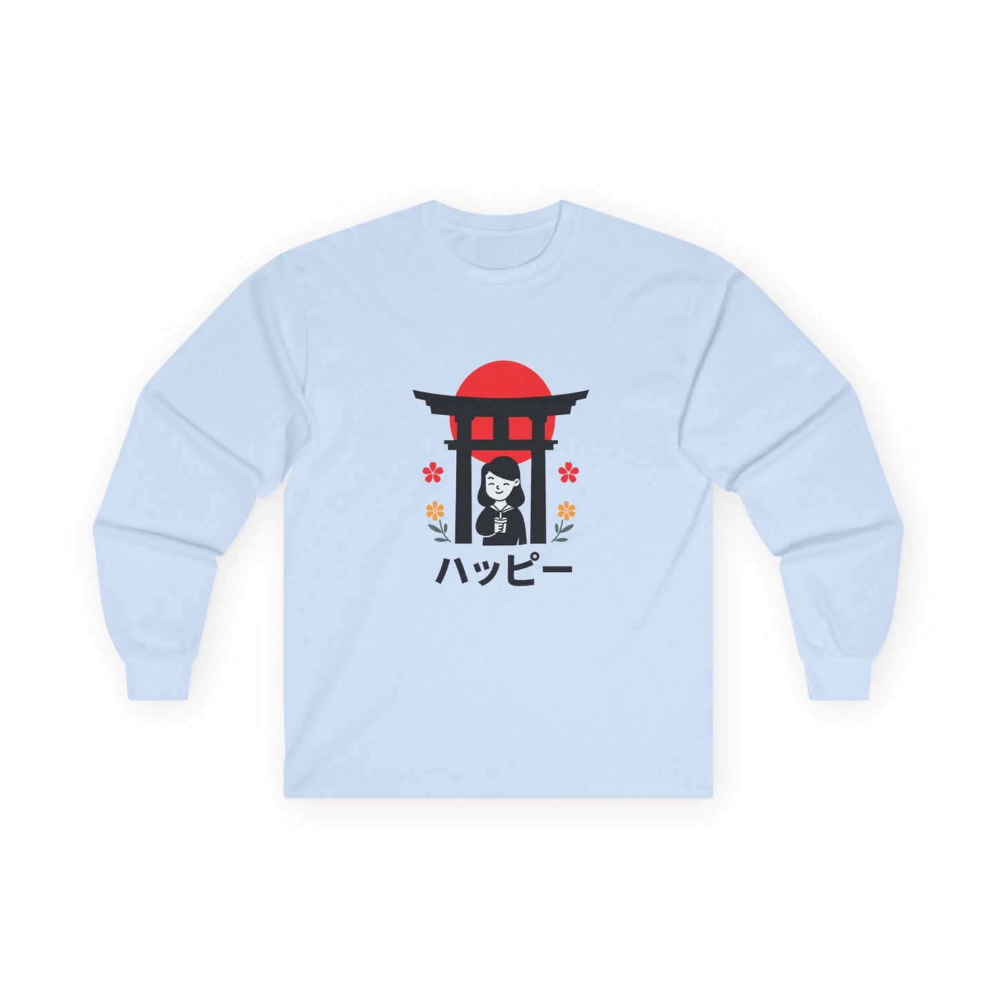 Japanese Kawaii Shrine - Long Sleeve Tee