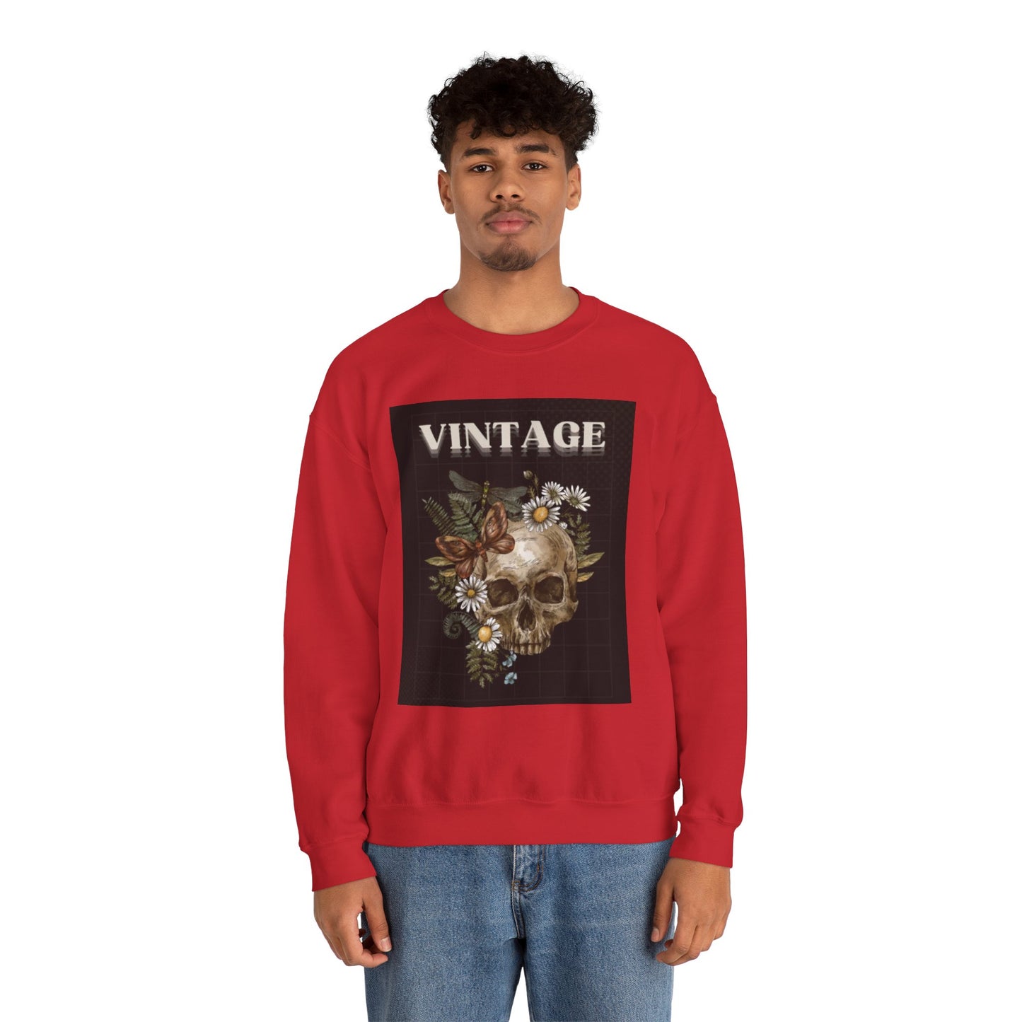 Vintage Skull - Crew Neck
