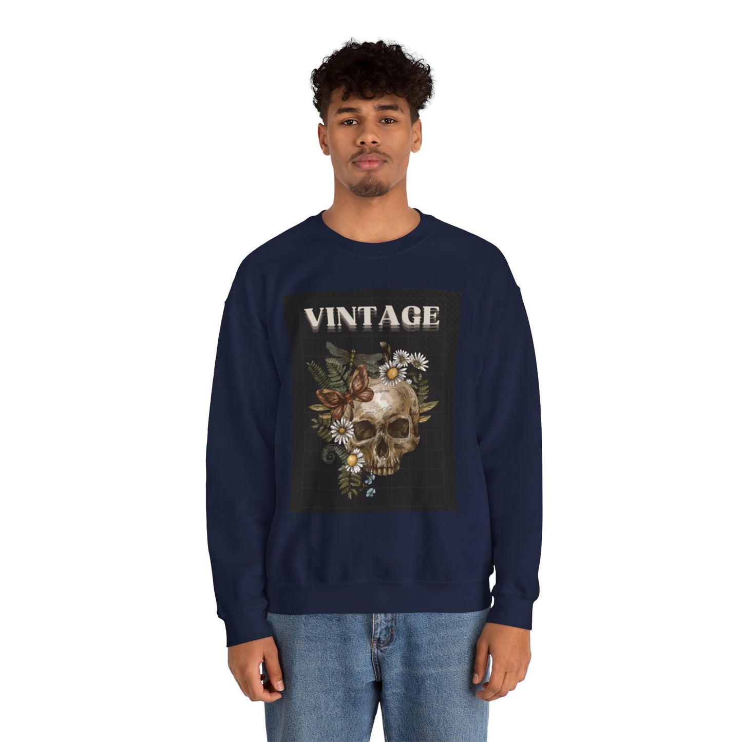 Vintage Skull - Crew Neck