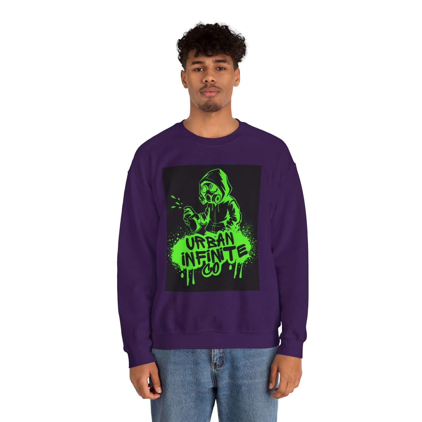 Urban Infinite Co. Neon Graffiti Crew Neck