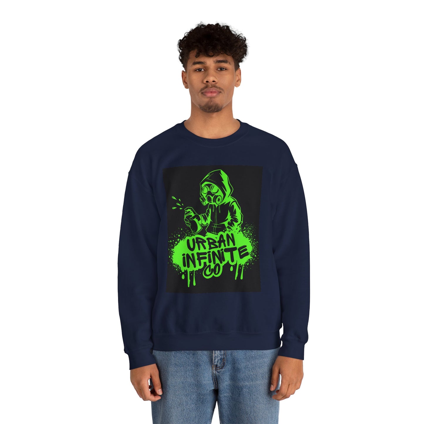 Urban Infinite Co. Neon Graffiti Crew Neck