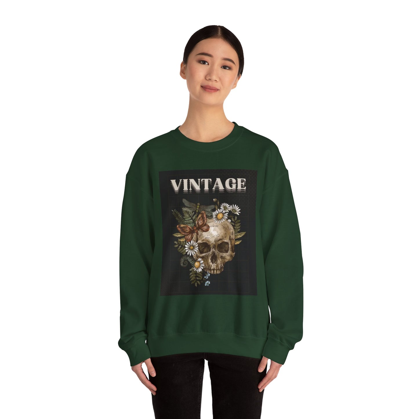 Vintage Skull - Crew Neck