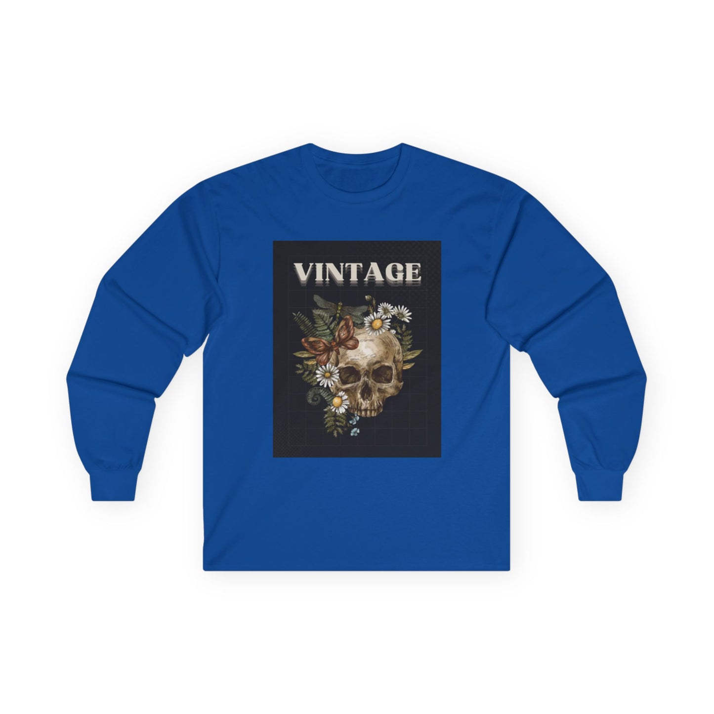 Vintage Skull - Long Sleeve Tee