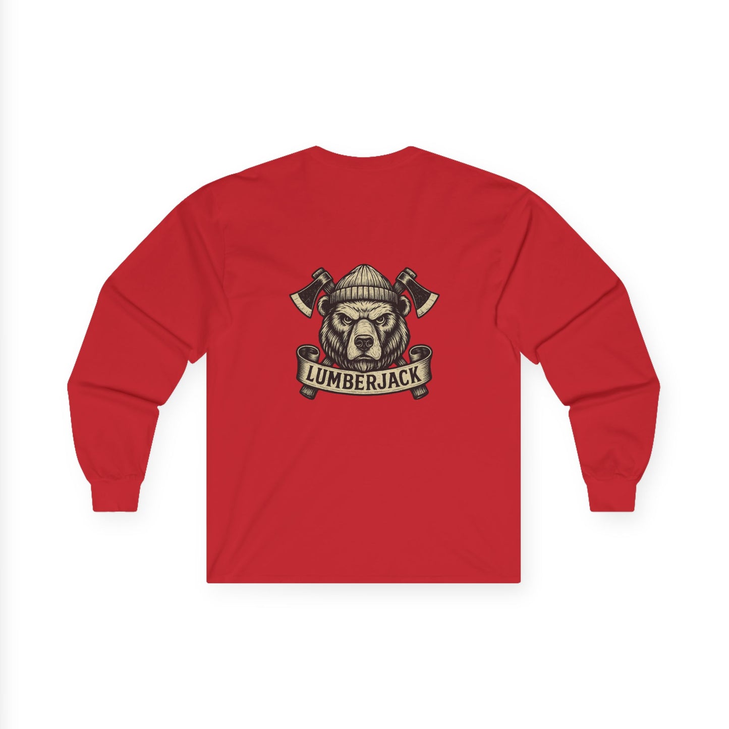 Lumber Jack Bear Long Sleeve Tee
