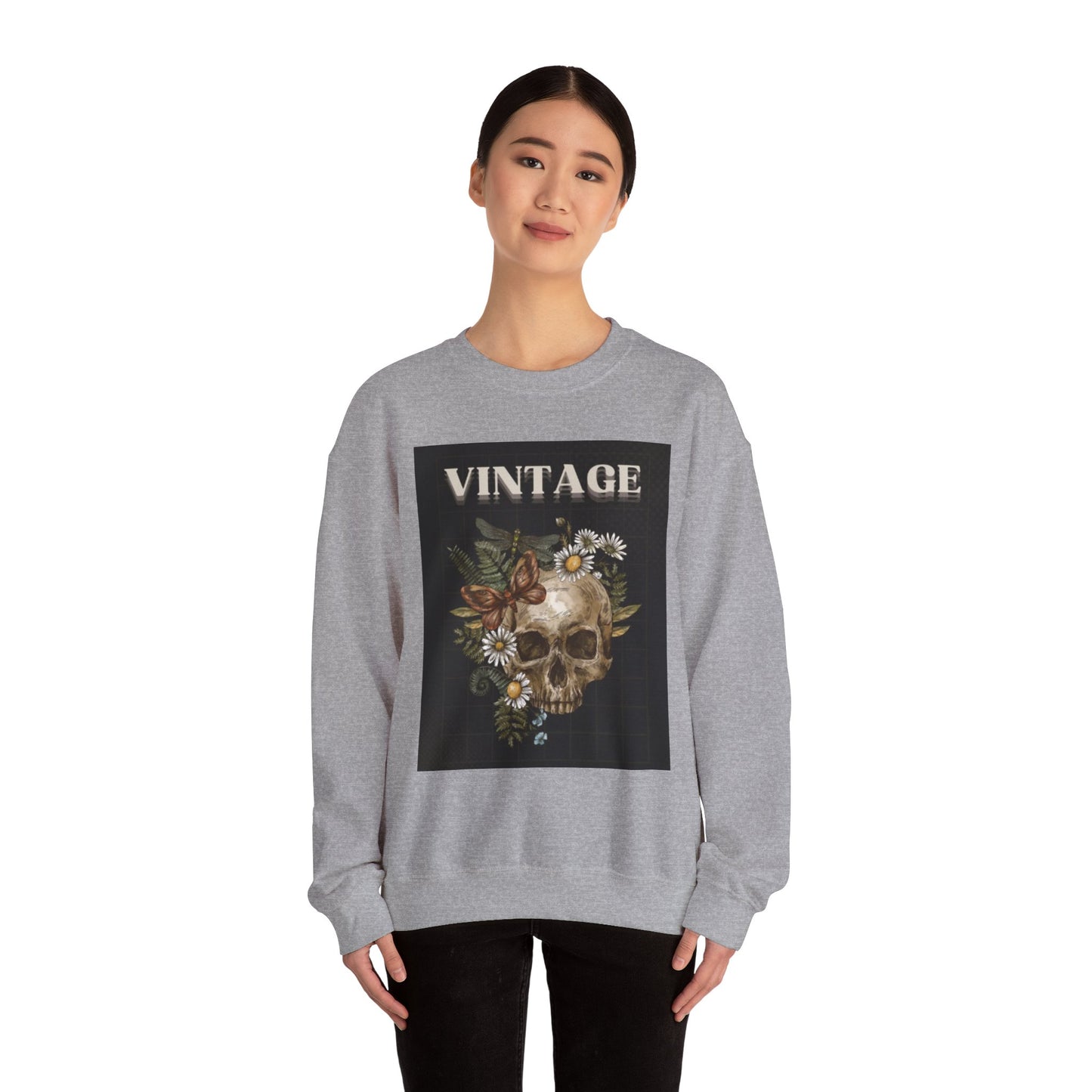 Vintage Skull - Crew Neck