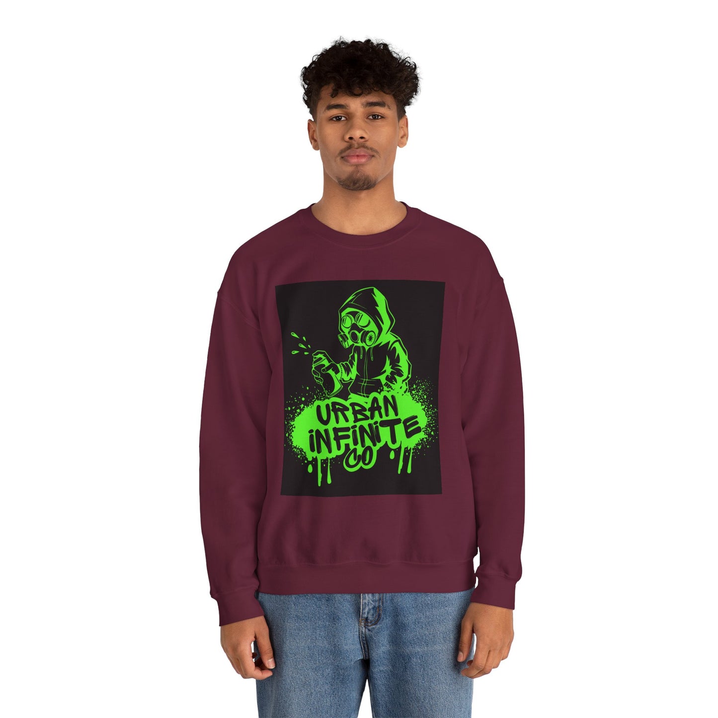 Urban Infinite Co. Neon Graffiti Crew Neck