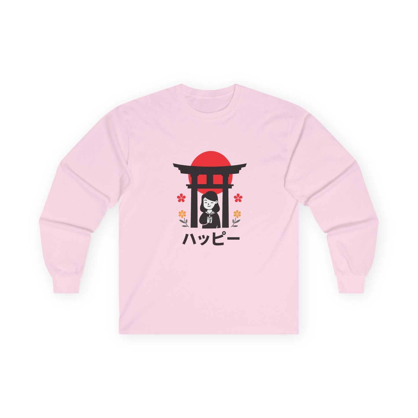 Japanese Kawaii Shrine - Long Sleeve Tee