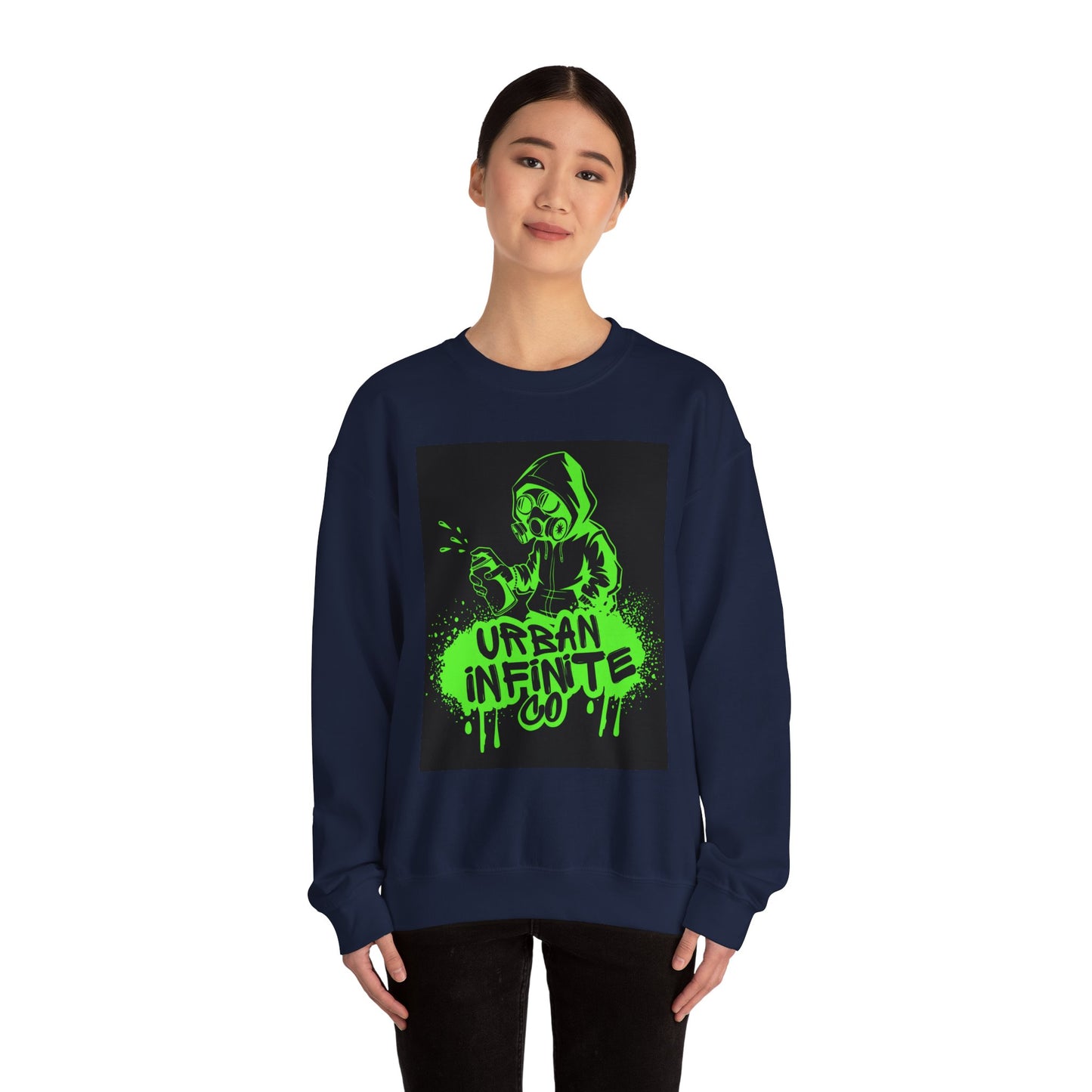 Urban Infinite Co. Neon Graffiti Crew Neck