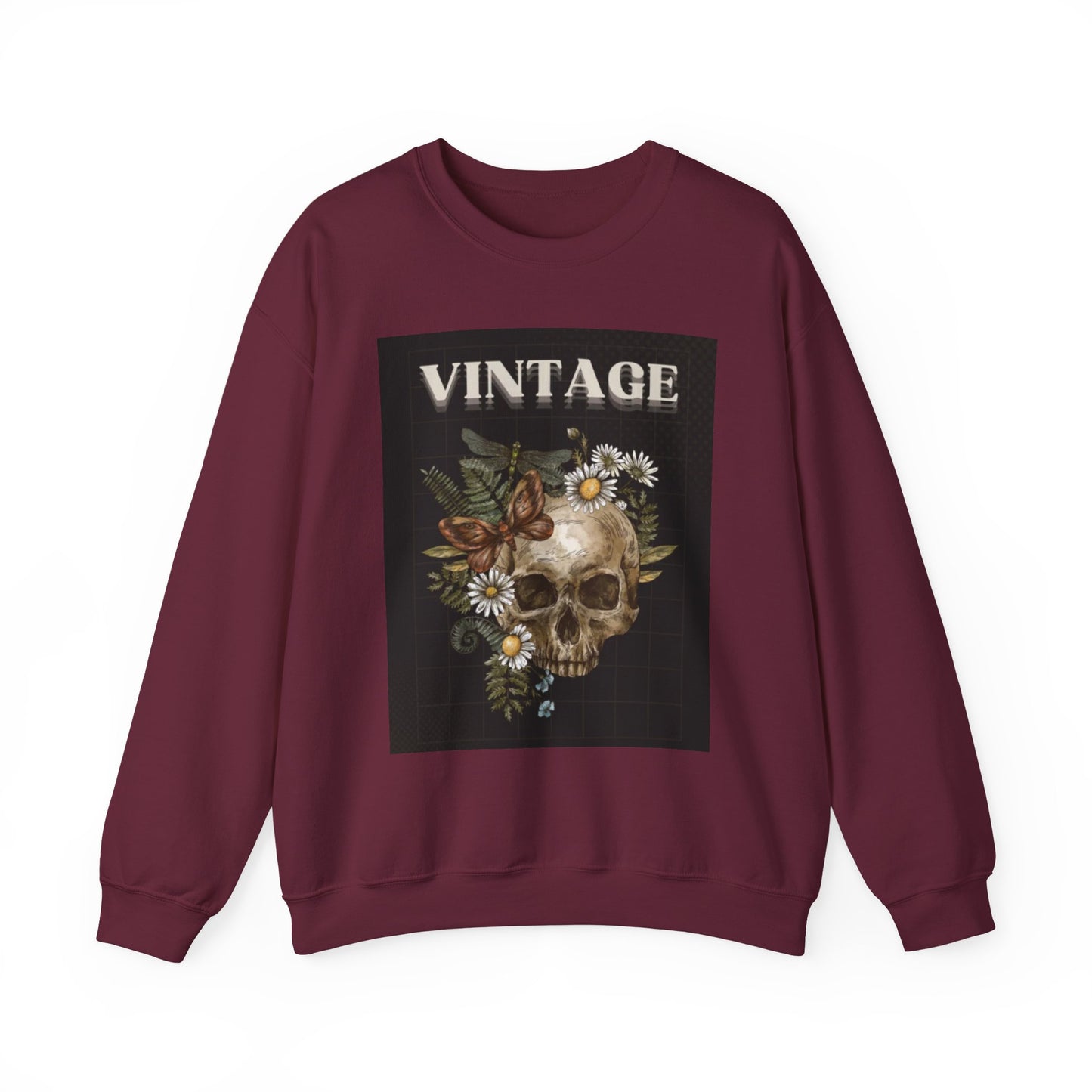 Vintage Skull - Crew Neck