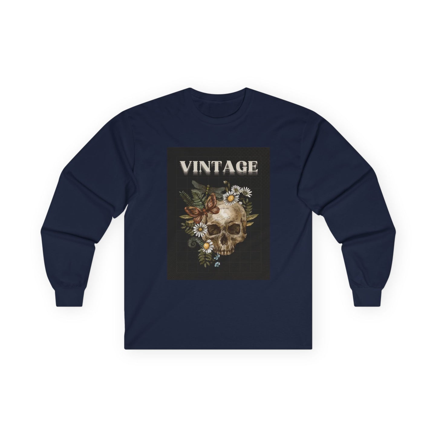 Vintage Skull - Long Sleeve Tee
