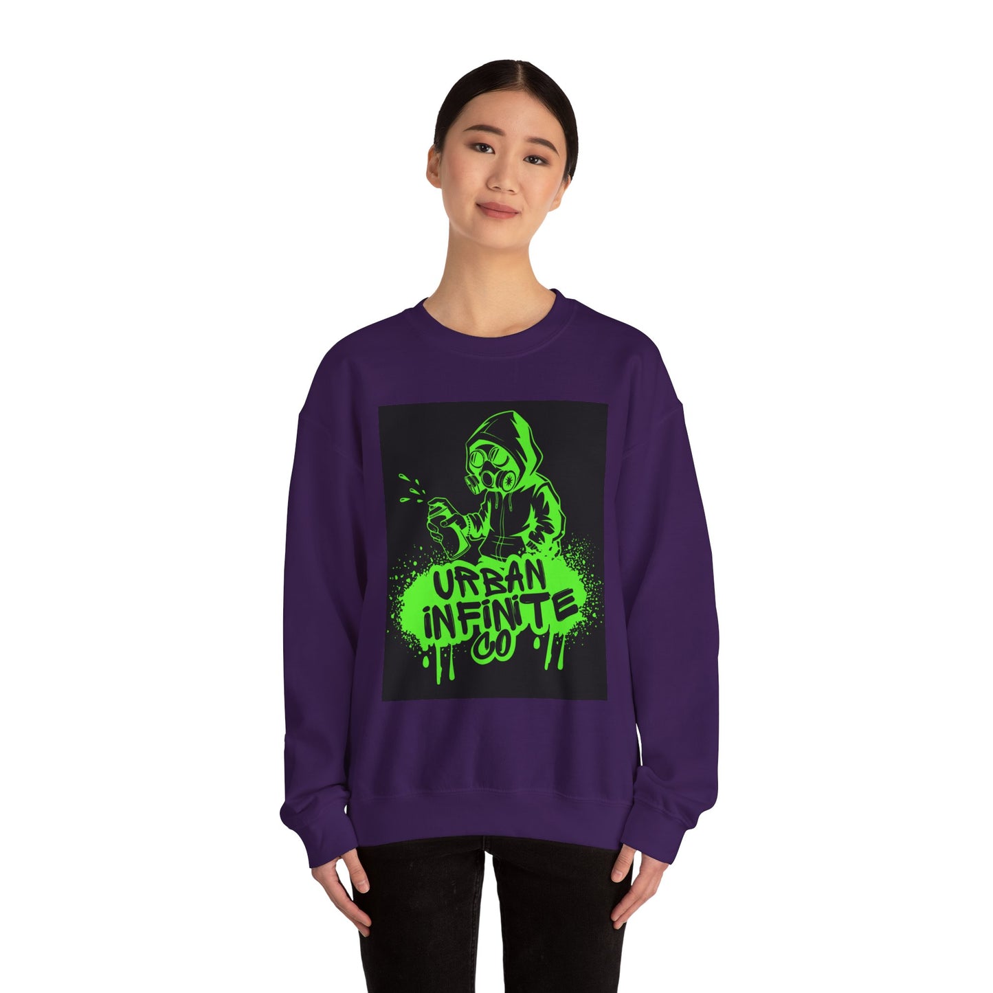 Urban Infinite Co. Neon Graffiti Crew Neck