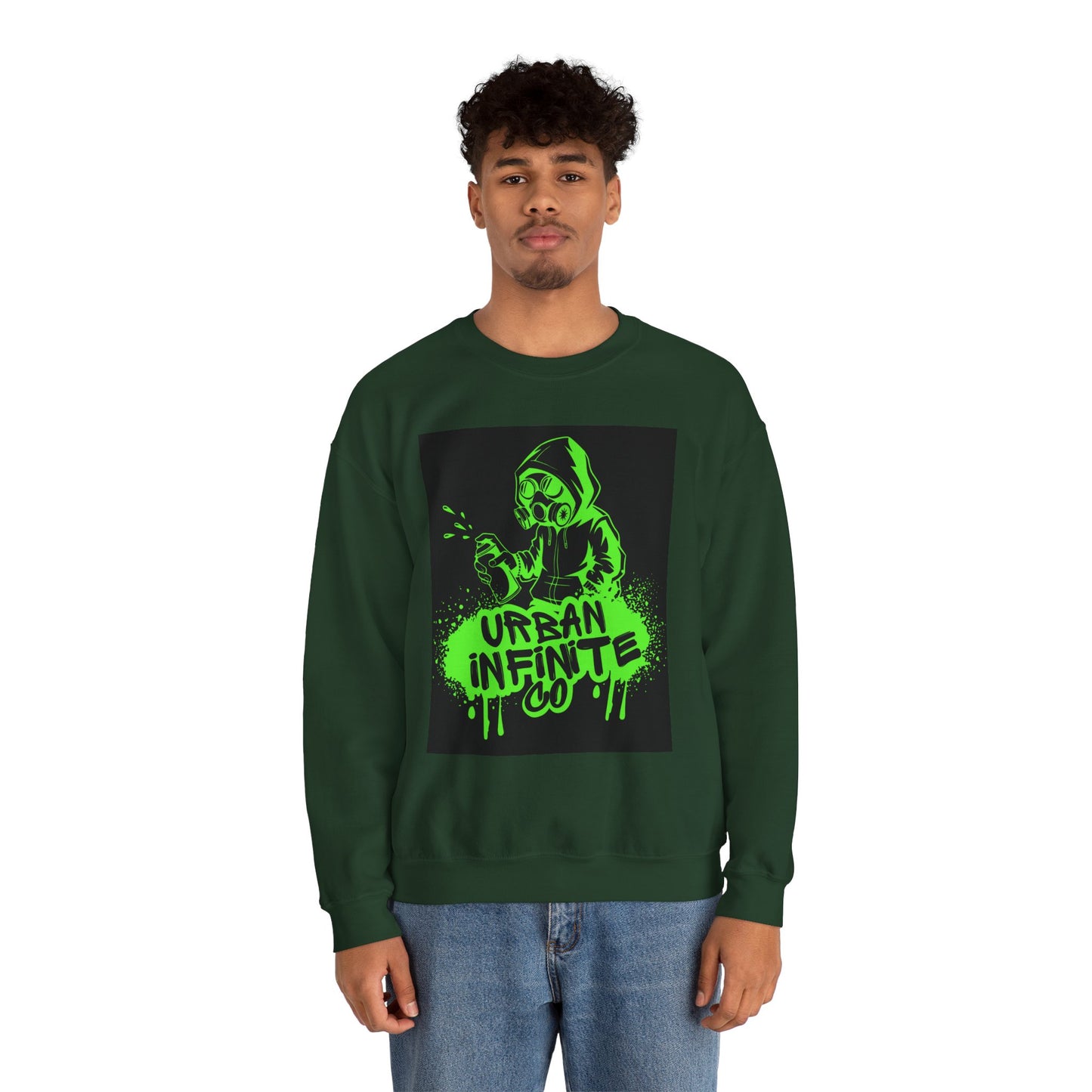 Urban Infinite Co. Neon Graffiti Crew Neck