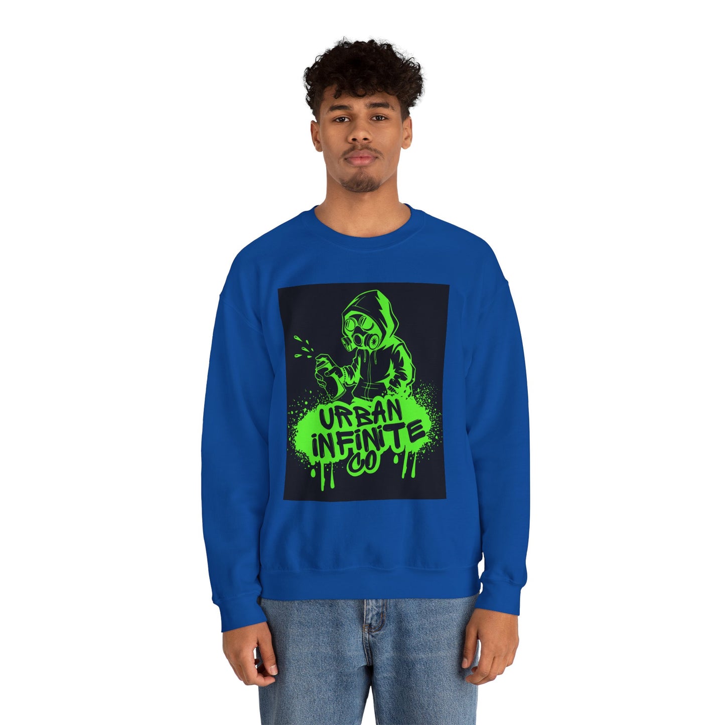 Urban Infinite Co. Neon Graffiti Crew Neck