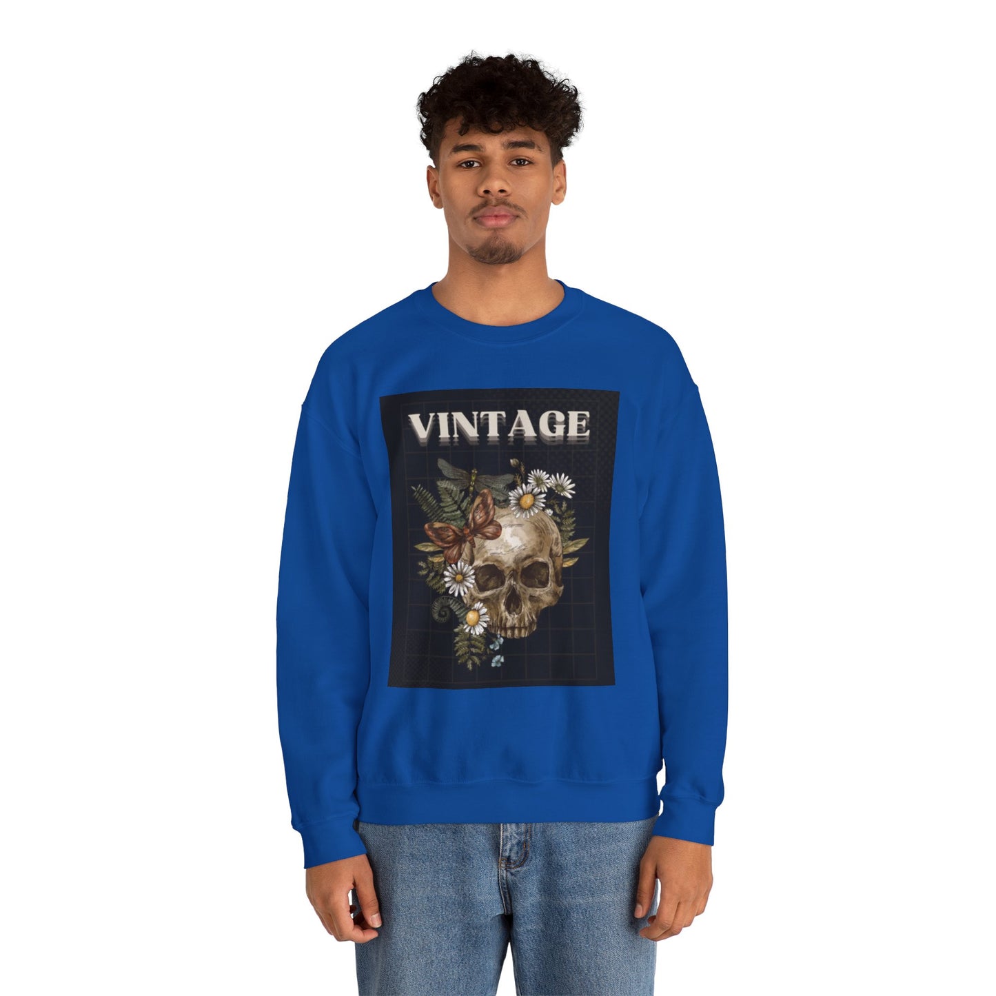 Vintage Skull - Crew Neck