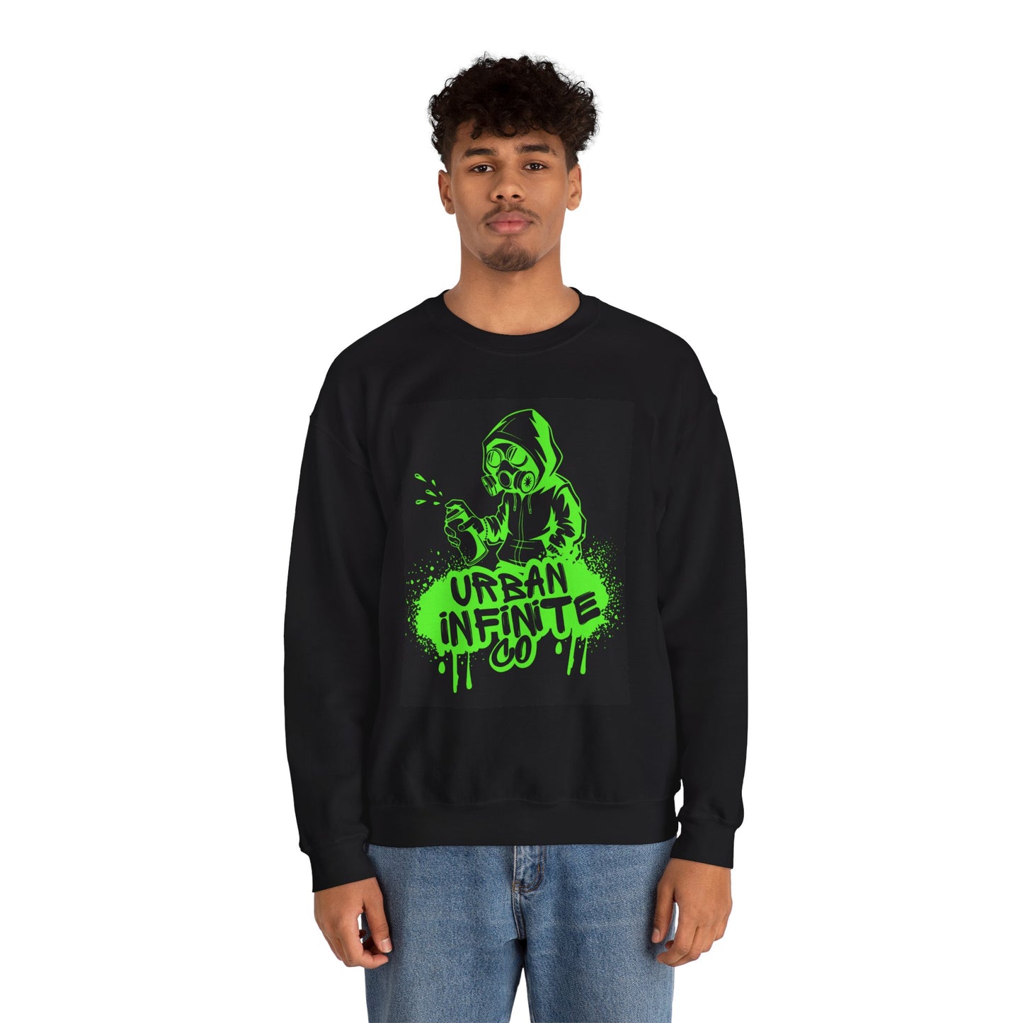 Urban Infinite Co. Neon Graffiti Crew Neck