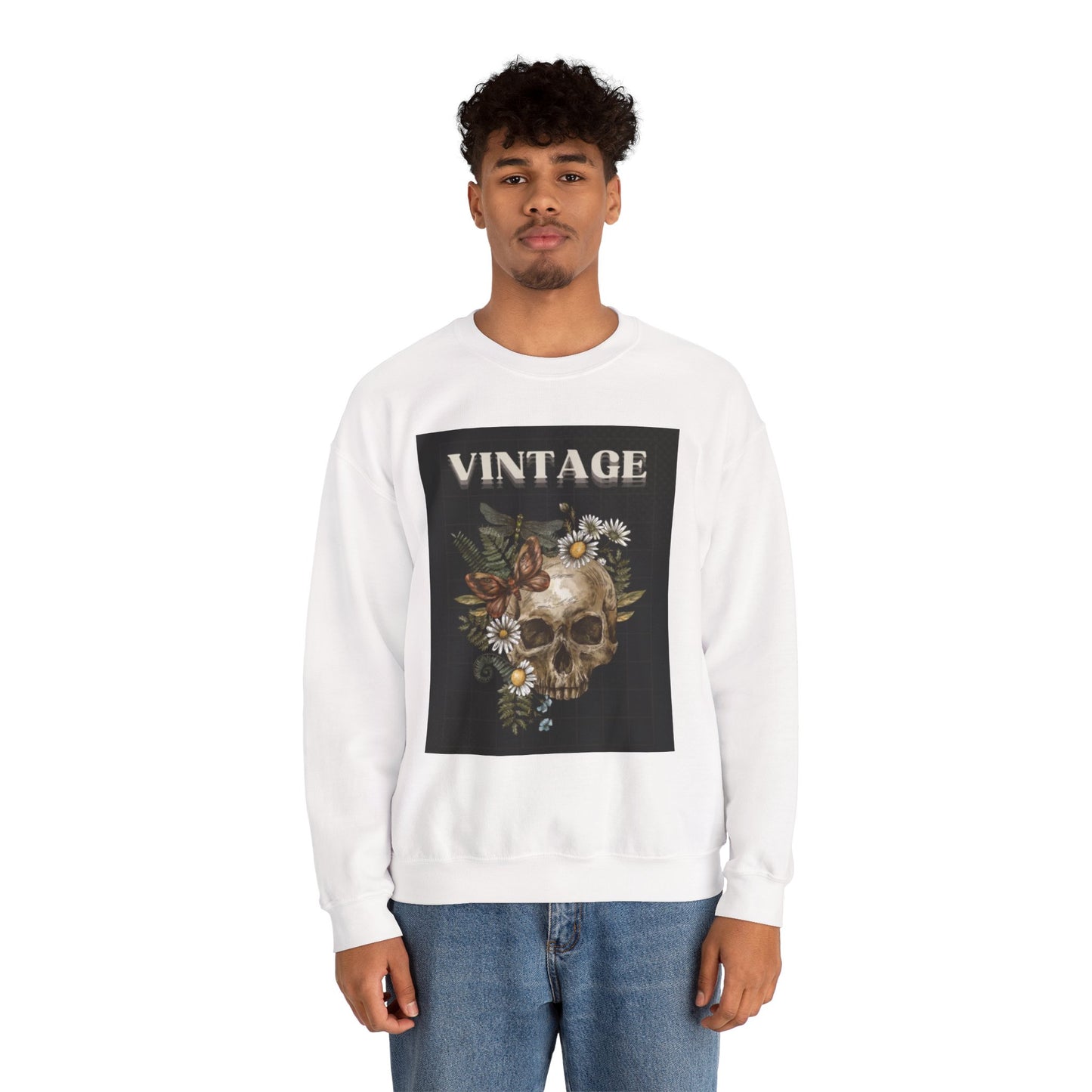Vintage Skull - Crew Neck