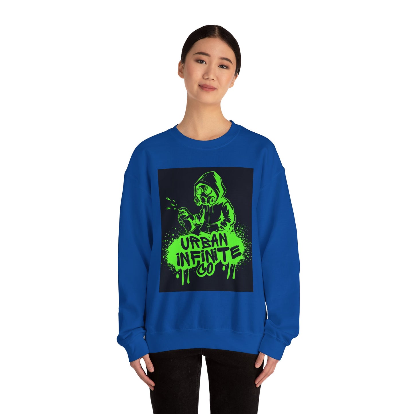 Urban Infinite Co. Neon Graffiti Crew Neck
