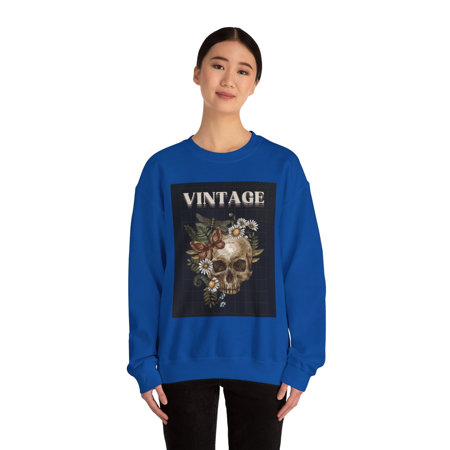 Vintage Skull - Crew Neck
