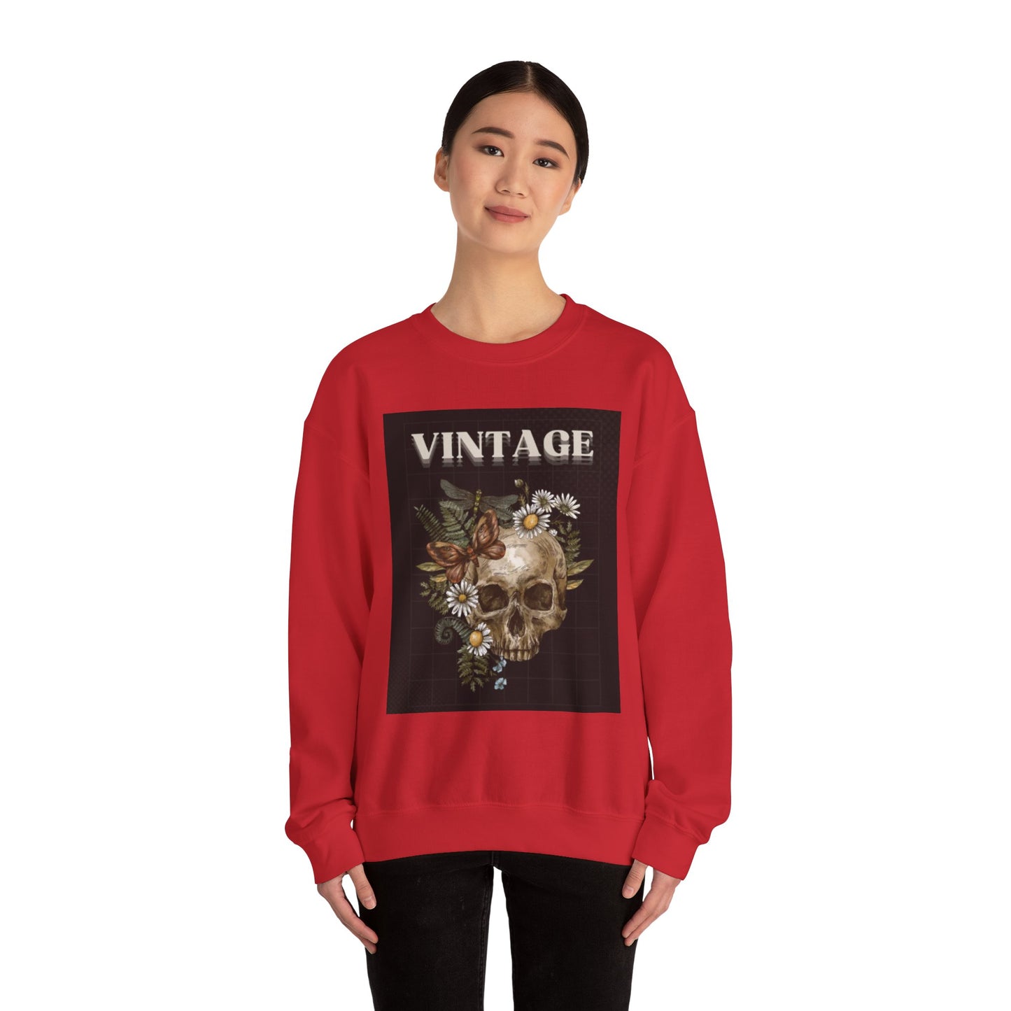 Vintage Skull - Crew Neck