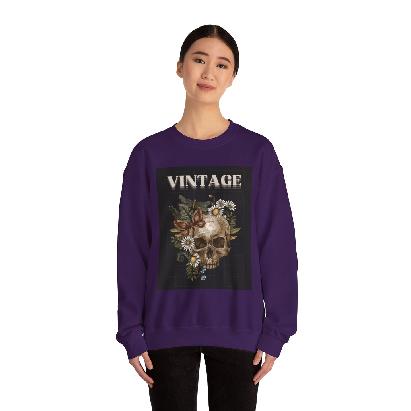 Vintage Skull - Crew Neck