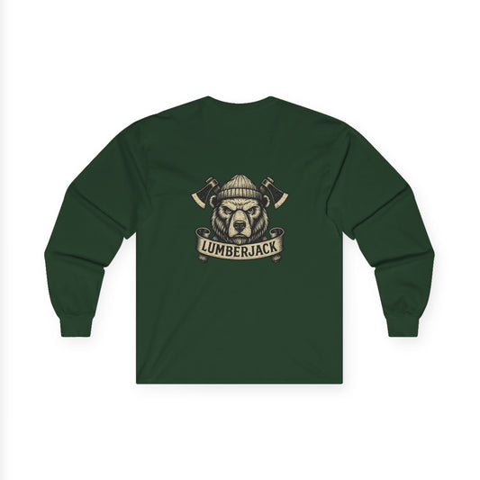 Lumber Jack Bear Long Sleeve Tee