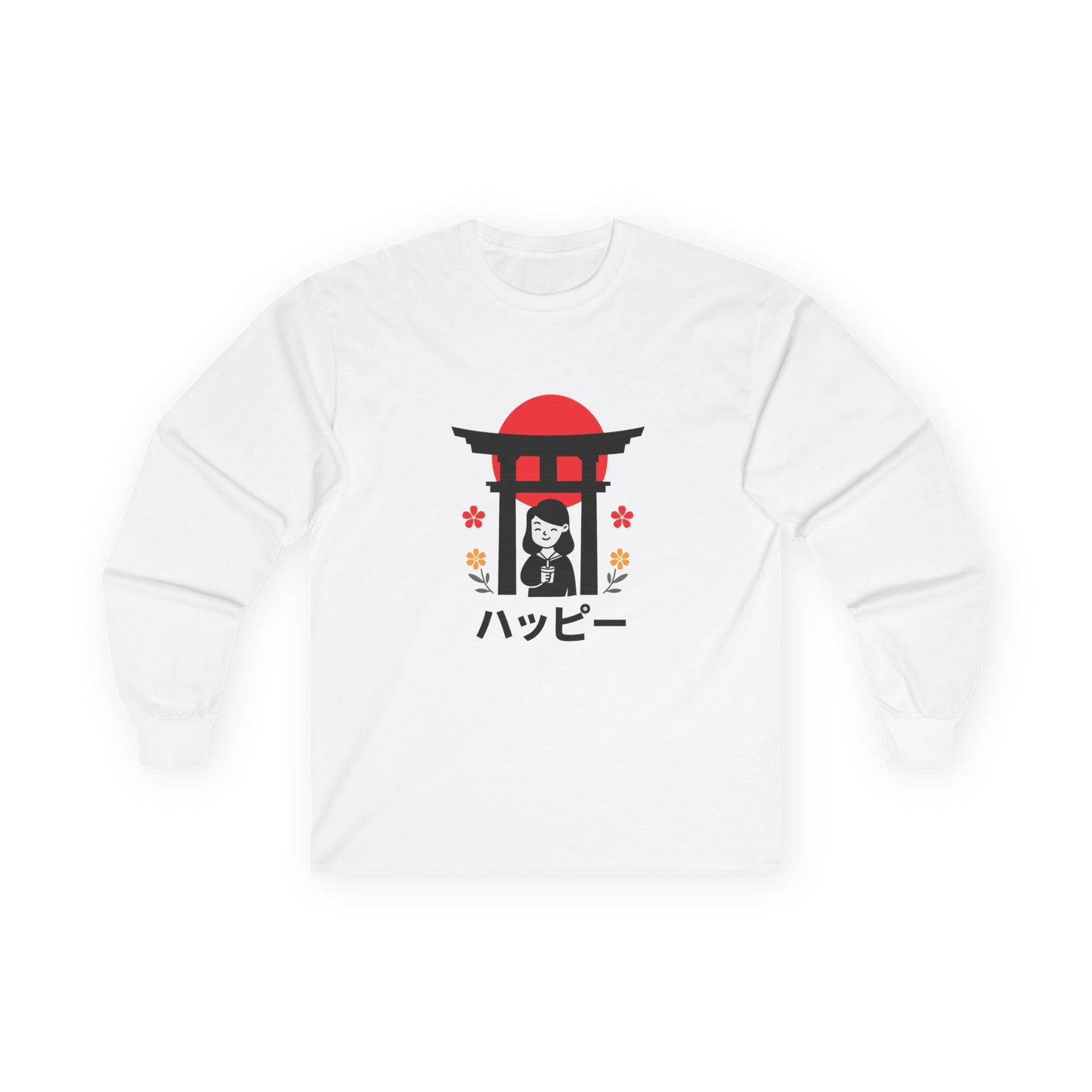 Japanese Kawaii Shrine - Long Sleeve Tee