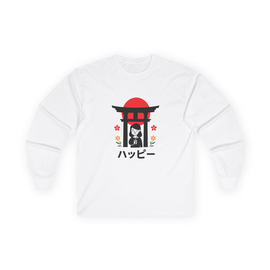 Japanese Kawaii Shrine - Long Sleeve Tee