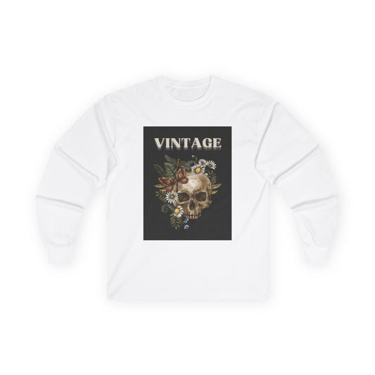 Vintage Skull - Long Sleeve Tee