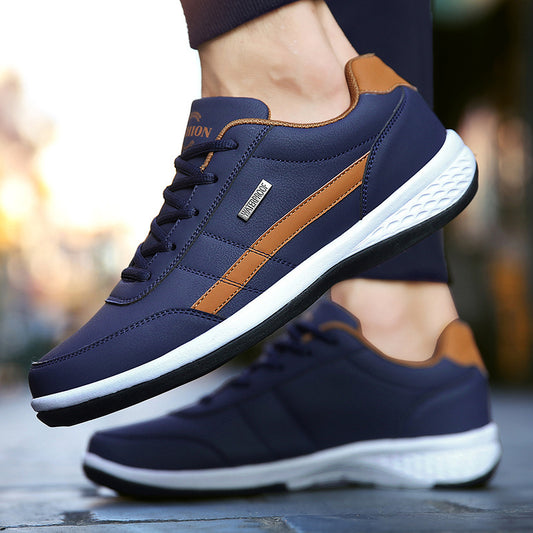 Italian Breathable Leisure Male Sneakers Non-slip Footwear Men's Shoe